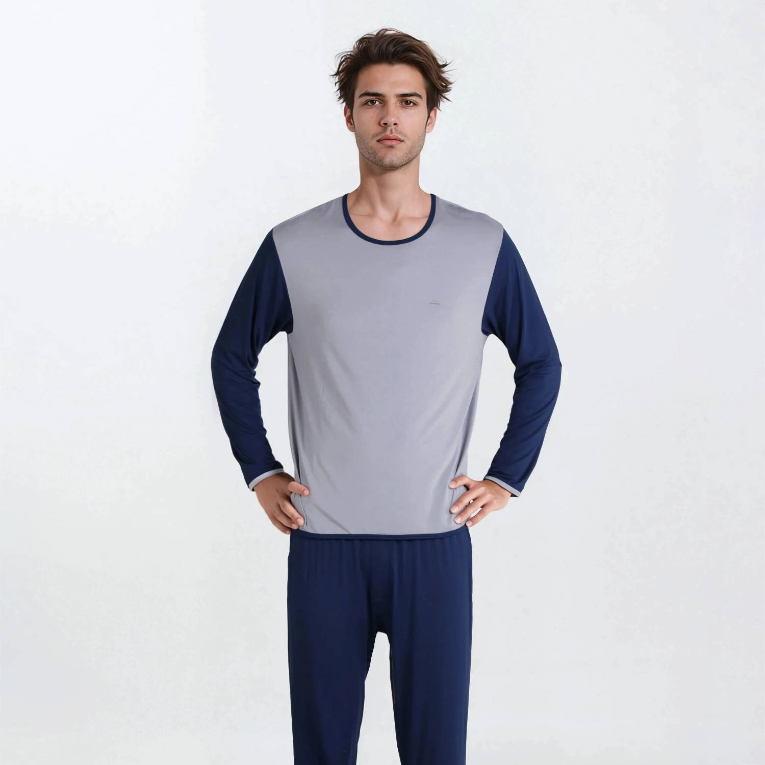 TreatWear men's pyjamas FRESH indigo-grey